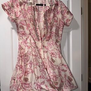SHEIN Pink Floral Mini Dress